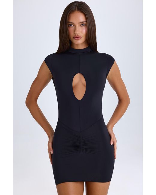 Oh Polly Black Cut-Out Bodysuit