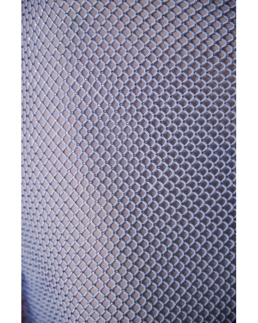 Oh Polly Blue Embellished Strap Detail Mini Skirt