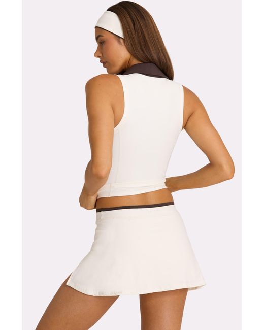 BO+TEE White Soft Active Collared Tank Top