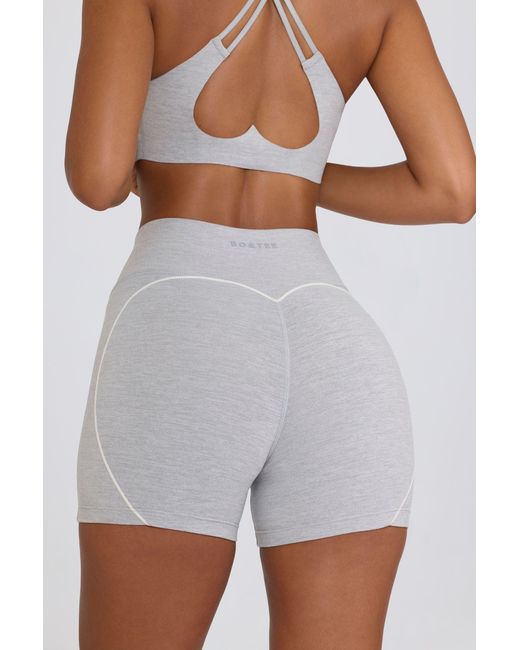 BO+TEE Gray Soft Active Mini Shorts