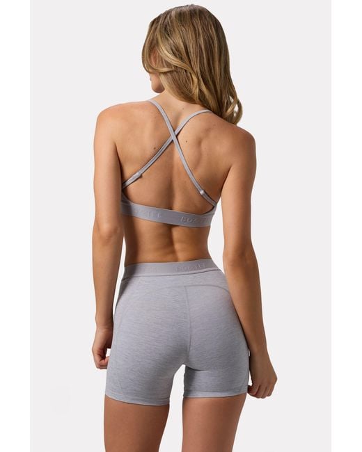 BO+TEE Gray Soft Active Mini Shorts