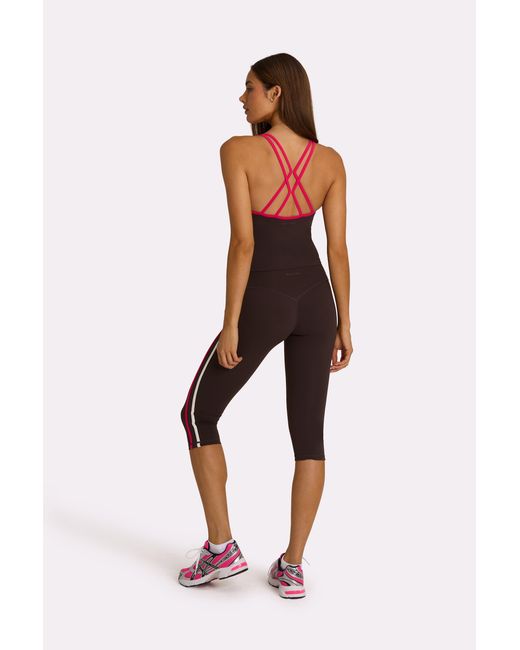 BO+TEE Brown Soft Active Capri Leggings