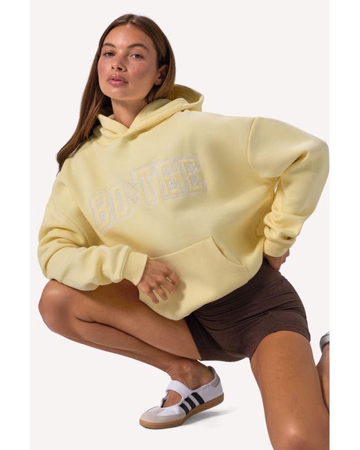 BO+TEE Natural Embroidered Oversized Hoodie