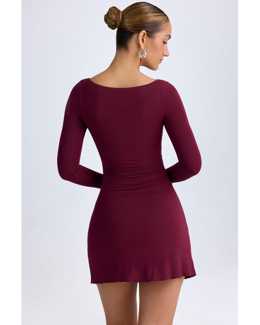 Oh Polly Modal Layered A-Line Mini Dress