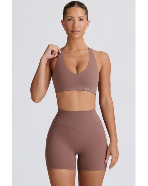 BO+TEE Brown Soft Active Mini Shorts
