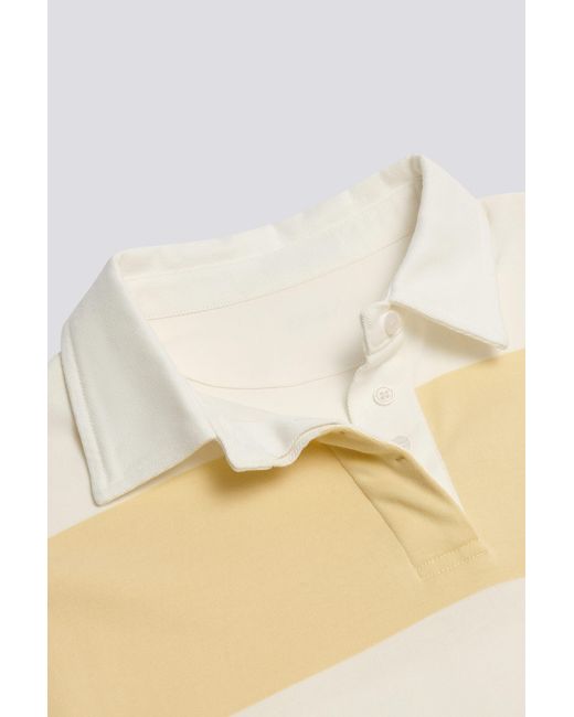 BO+TEE Yellow Striped Oversized Long-Sleeve T-Shirt
