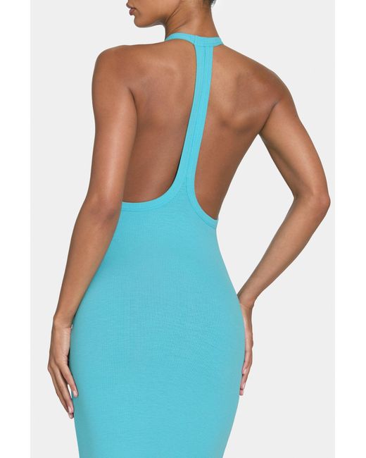 BO+TEE Blue Buttercloud Maxi Dress