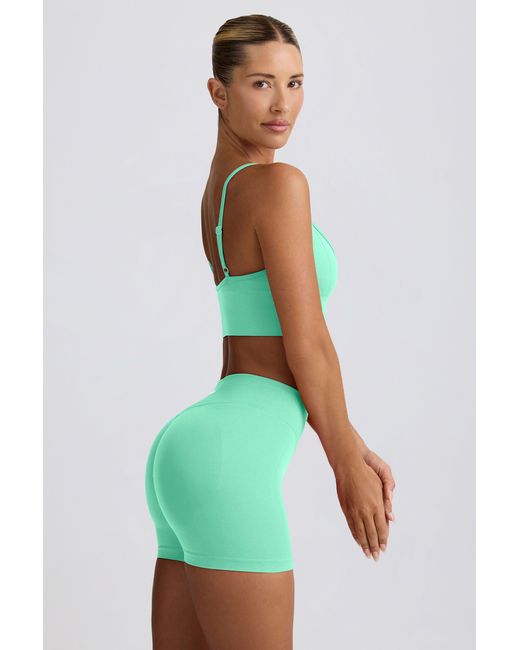 BO+TEE Green Define Luxe Mini Shorts