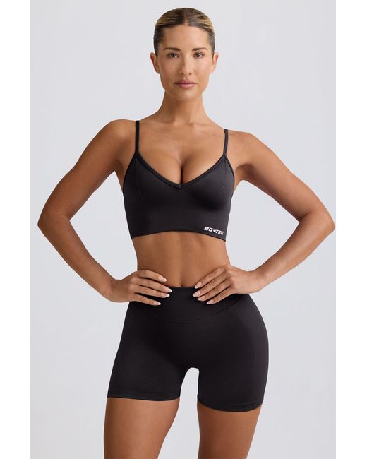 BO+TEE Black Define Luxe Mini Shorts