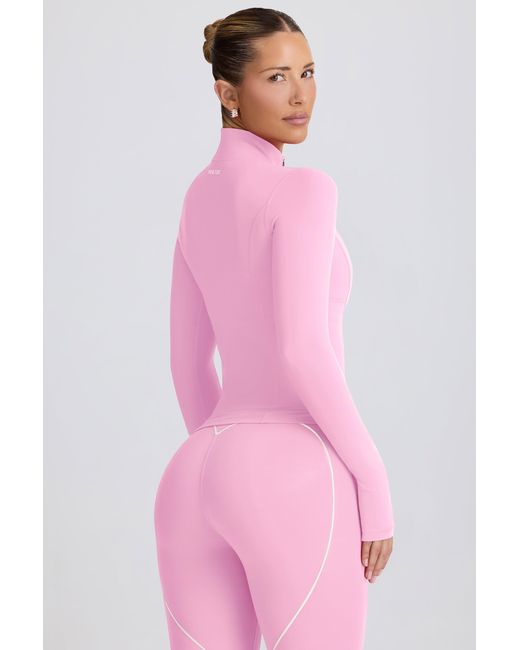 BO+TEE Pink Soft Active Zip-Up Jacket