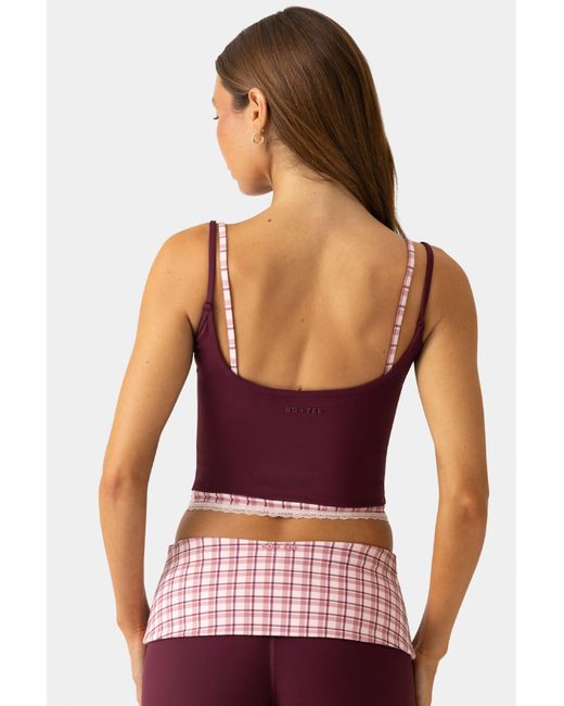 BO+TEE Red Soft Active Double-Layer Tank Top