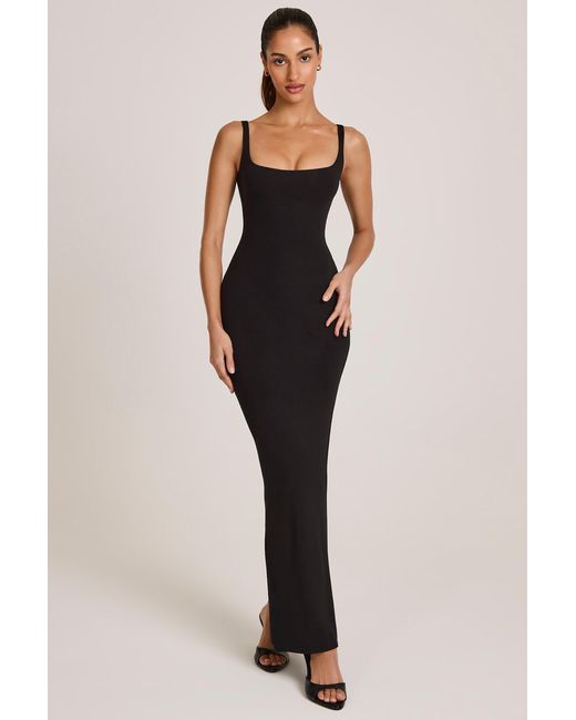 Oh Polly Multicolor Modal Square Neck Maxi Dress