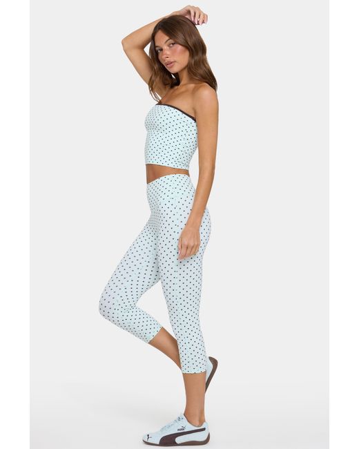 BO+TEE Green Soft Active Capri Leggings