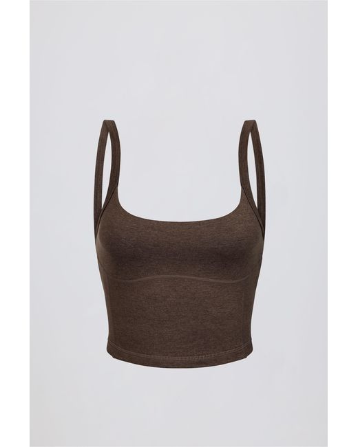 BO+TEE Brown Cropped Tank Top