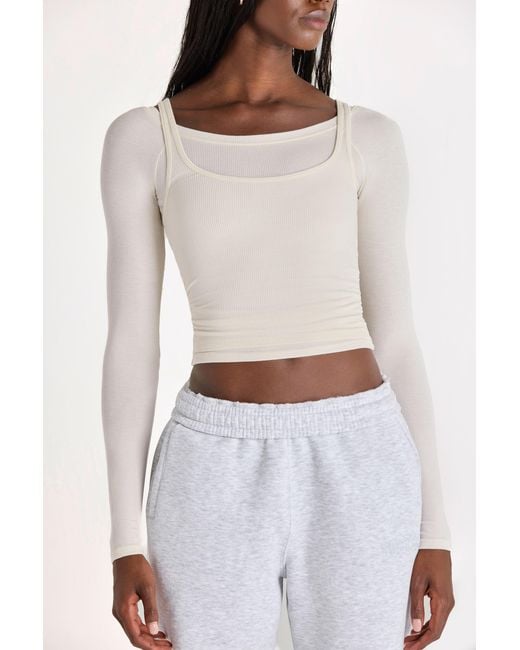 BO+TEE White Buttercloud Layered Top