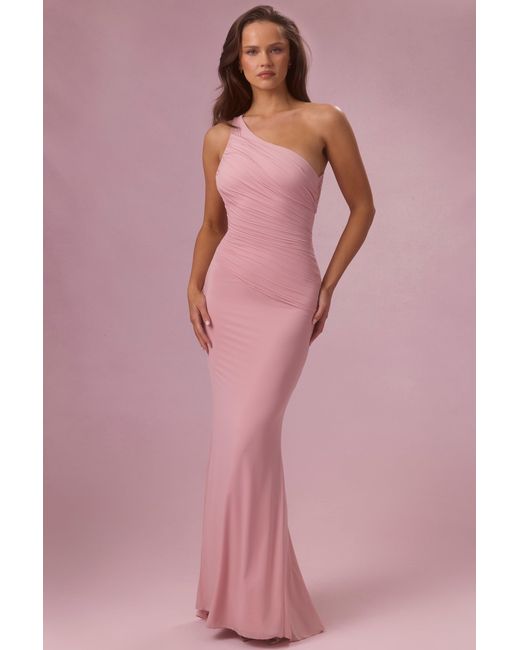 Women's Pink Jersey Bridesmaid Dress