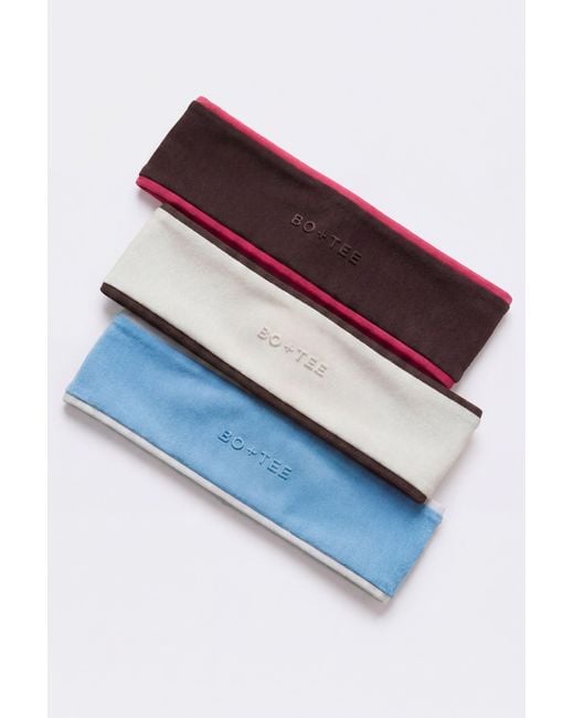 BO+TEE Multicolor Soft Active Headband 3-Pack