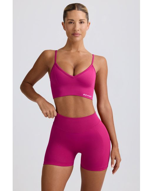 BO+TEE Purple Define Luxe Mini Shorts