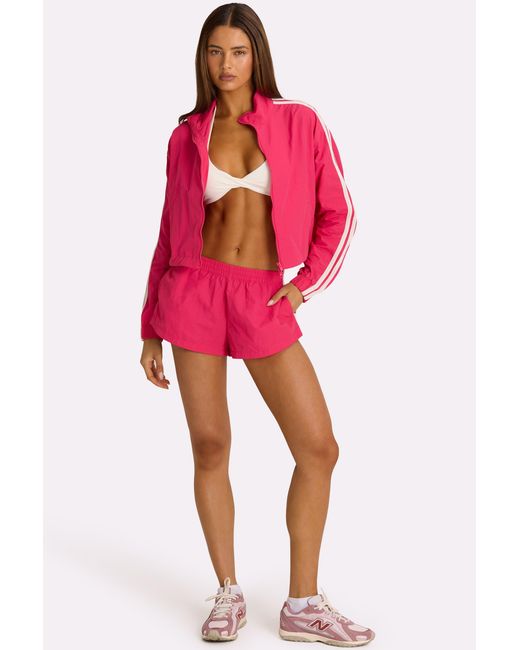 BO+TEE Pink Woven Zip-Up Track Jacket