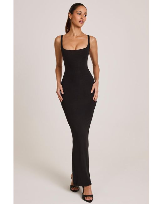 Oh Polly Multicolor Modal Square Neck Maxi Dress