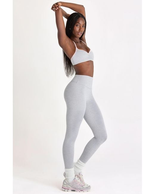 BO+TEE Gray Soft Active Leggings