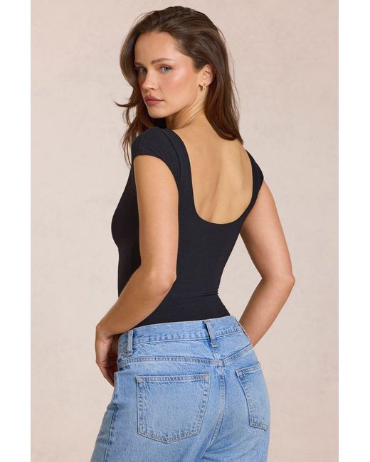 Oh Polly Black Modal Bodysuit