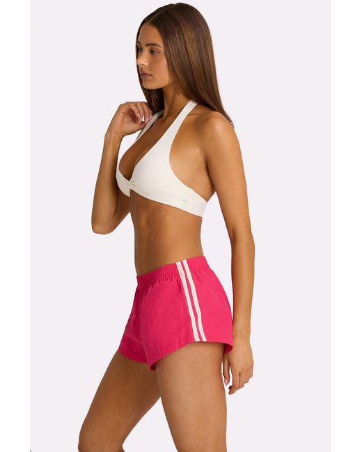 BO+TEE Pink Woven Track Shorts