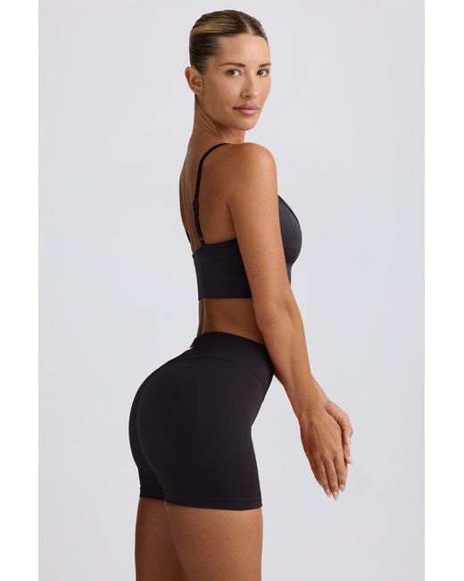 BO+TEE Black Define Luxe Mini Shorts