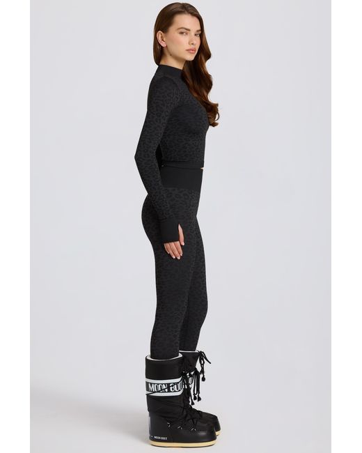 BO+TEE Black Thermal Base-Layer Leggings