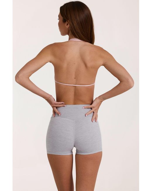 BO+TEE Gray Soft Active Mini Shorts