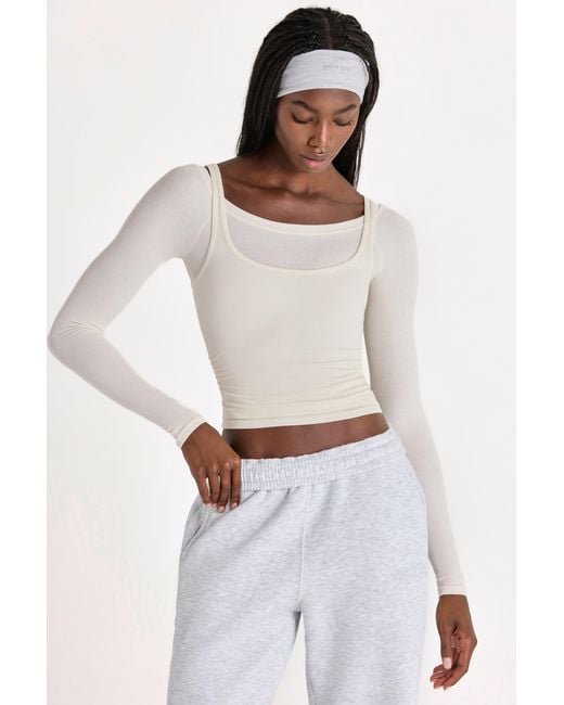 BO+TEE White Buttercloud Layered Top