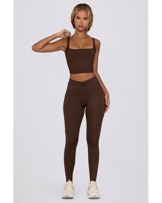 BO+TEE Brown Cropped Tank Top