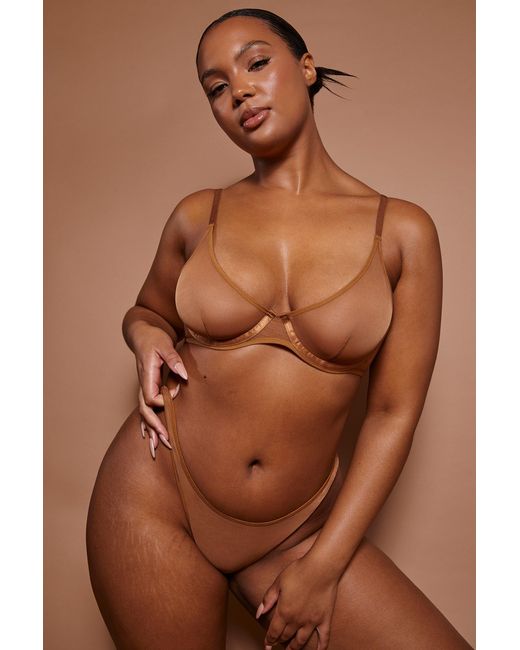 Oh Polly Natural Soft Mesh Single Layer Underwired Bra