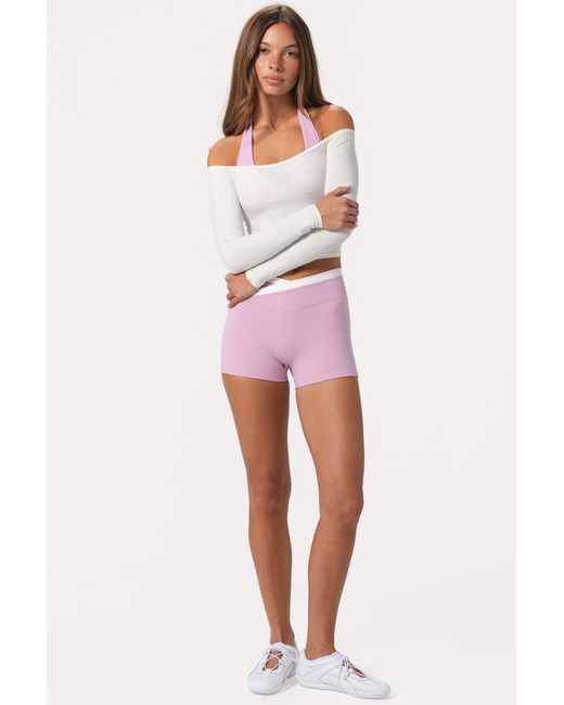 BO+TEE White Soft Jersey Off-Shoulder Top