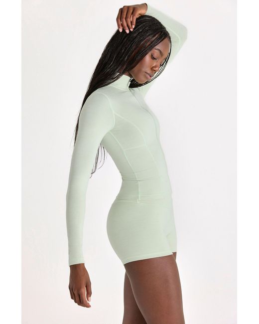 BO+TEE Green Soft Active Zip-Up Jacket
