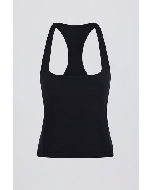 BO+TEE Black Soft Active Racerback Tank Top
