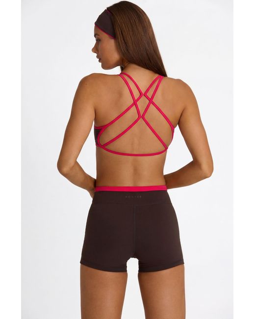 BO+TEE Brown Woven Track Shorts