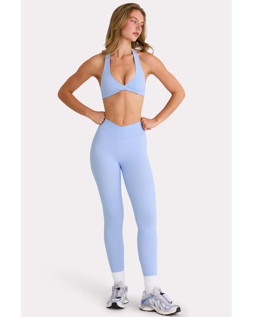 BO+TEE Blue Soft Active Full-Length Leggings