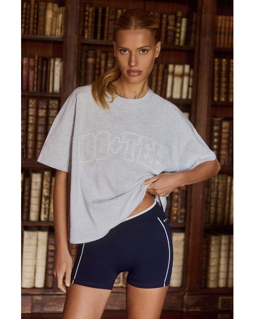 BO+TEE Gray Oversized Cotton-Jersey T-Shirt