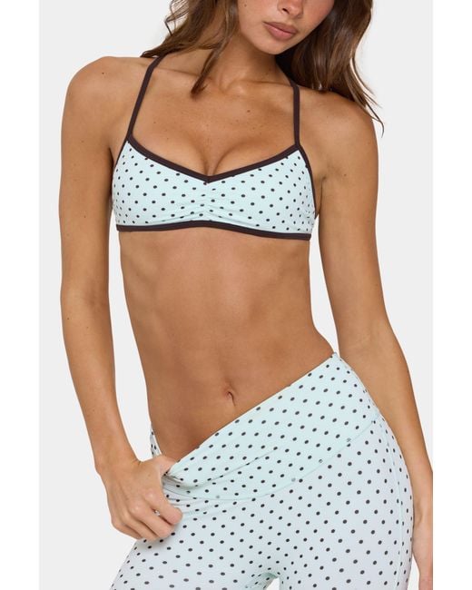 BO+TEE Green Soft Active Low-Impact Sports Bra