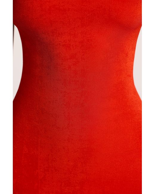 Oh Polly Textured Jersey Open Back Maxi Dress