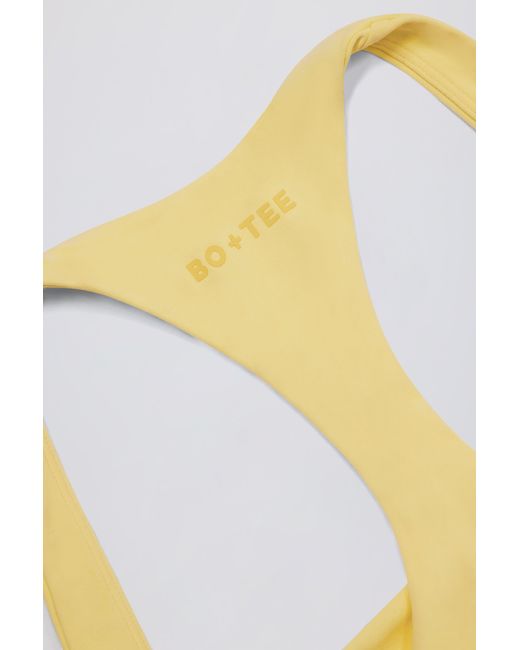 BO+TEE Yellow Soft Active Racerback Tank Top