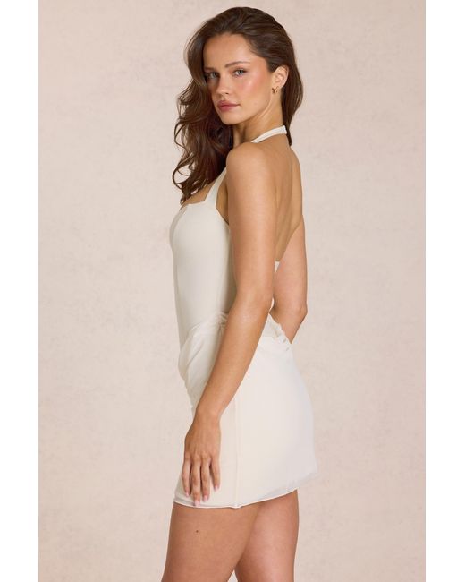 Oh Polly White Modal Mini Dress
