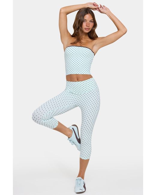BO+TEE Green Soft Active Capri Leggings