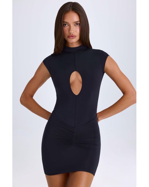 Oh Polly Black Cut-Out Bodysuit