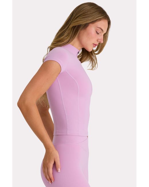 BO+TEE Pink Soft Active Quarter-Zip Top
