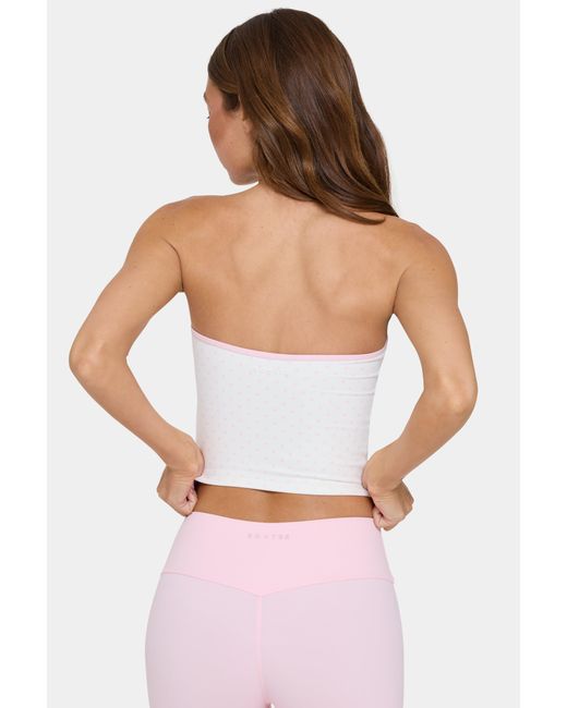 BO+TEE Pink Soft Active Bandeau Top