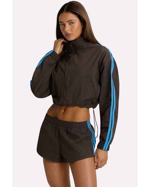 BO+TEE Brown Woven Zip-Up Track Jacket
