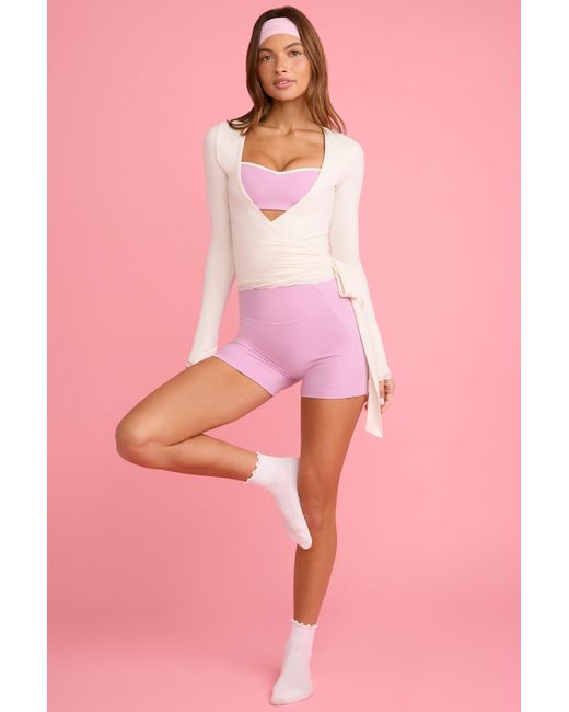 BO+TEE Pink Soft Active Mini Shorts
