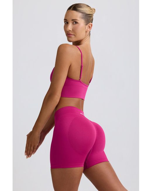 BO+TEE Purple Define Luxe Mini Shorts